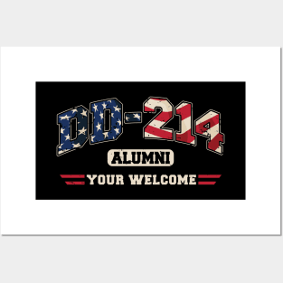 DD-214 Alumni Your Welcome Military Veteran Posters and Art